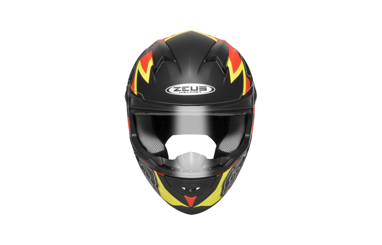 ΚΡΑΝΟΣ ZEUS ZS-811 AL31 ΜΑΥΡΟ ΜΑΤ/ΚΟΚΚΙΝΟ/ΚΙΤΡΙΝΟ