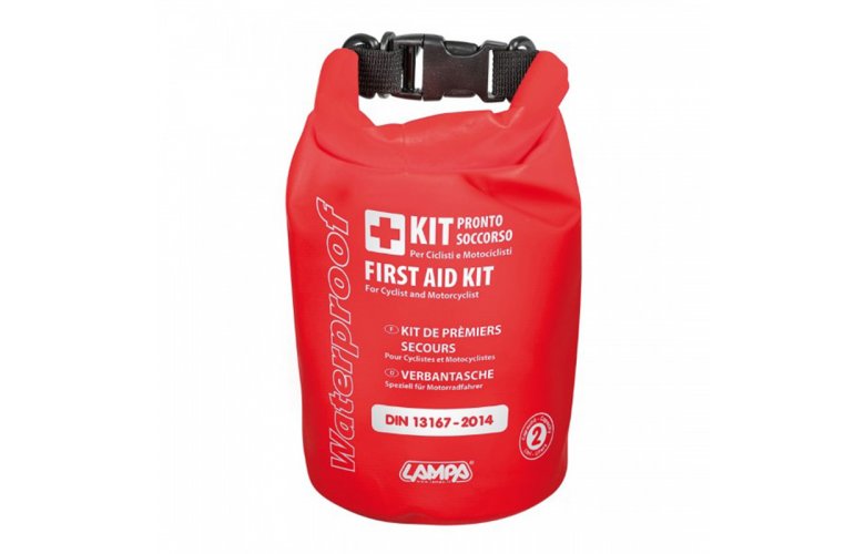 ΦΑΡΜΑΚΕΙΟ ΚΙΤ ΠΡΩΤΩΝ ΒΟΗΘΕΙΩΝ LAMPA DIN13167-2014 ΓΙΑ ΜΟΤΟΣΥΚΛΕΤΑ 16 Χ 12CM