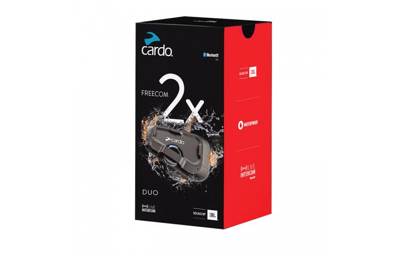 ΕΝΔΟΕΠΙΚΟΙΝΩΝΙΑ CARDO FREECOM 2X SOUND JBL® DUO ΔΙΑΦΑΝΟ/ΜΑΥΡΟ