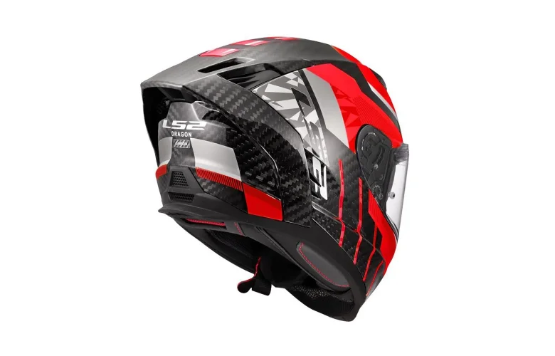 ΚΡΑΝΟΣ LS2 FF807 DRAGON TRAX GLOSS CARBON/RED