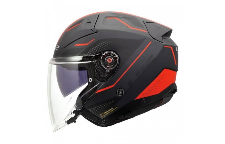 ΚΡΑΝΟΣ LS2 OF603 INFINITY II VEYRON BLACK/GREY/RED