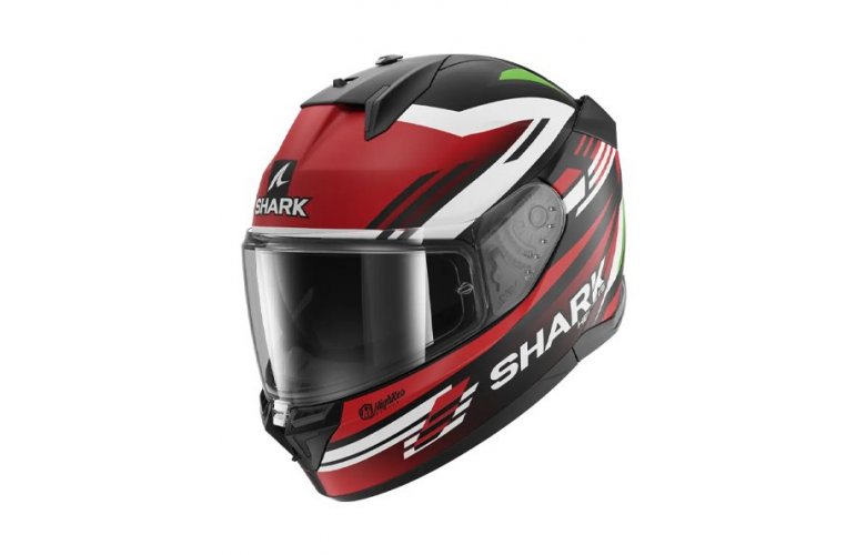 ΚΡΑΝΟΣ SHARK D-SKWAL 3 FIRSTLAP MAT BLACK/RED/GREEN