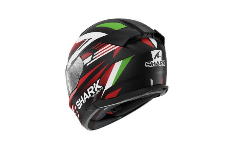 ΚΡΑΝΟΣ SHARK D-SKWAL 3 FIRSTLAP MAT BLACK/RED/GREEN