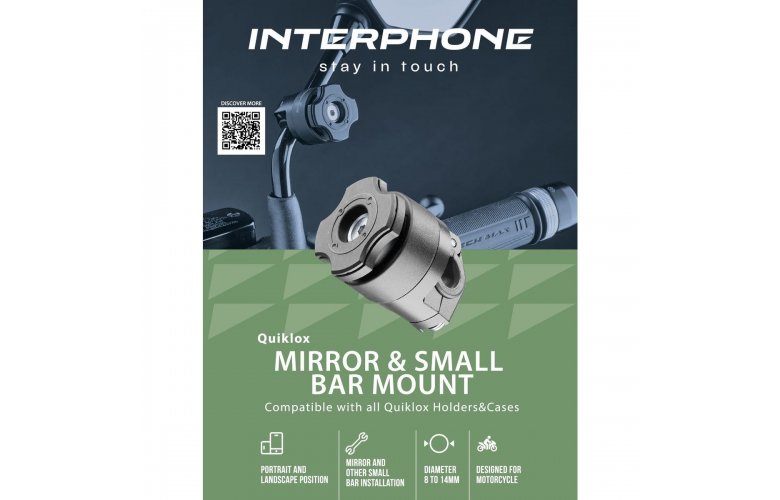 ΒΑΣΗ QUIKLOX ΓΙΑ ΜΠΑΡΑΚΙ/ΚΑΘΡΕΠΤΗ INTERPHONE (SMQUIKLOXSMALLBAR)