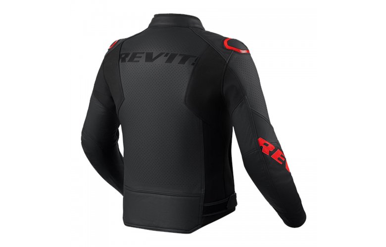 ΔΕΡΜΑΤΙΝΟ ΜΠΟΥΦΑΝ REV'IT QUADRATIC BLACK/NEON RED