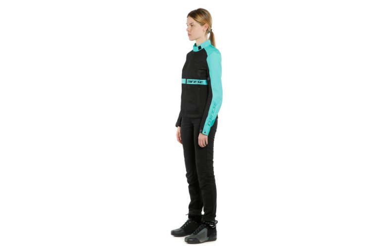DAINESE RIBELLE AIR LADY Υφασμάτινο Μπουφάν Black / Acqua Green