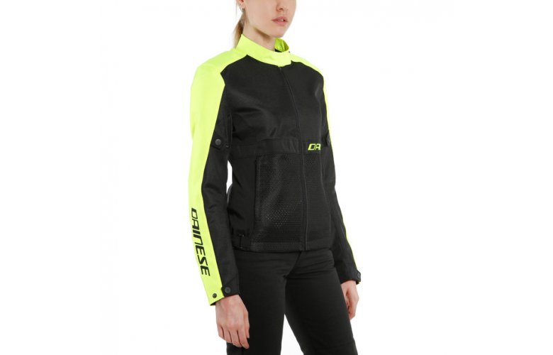 DAINESE RIBELLE AIR LADY Υφασμάτινο Μπουφάν Black / Black Fluo Yellow