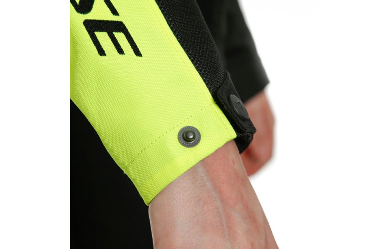 DAINESE RIBELLE AIR LADY Υφασμάτινο Μπουφάν Black / Black Fluo Yellow