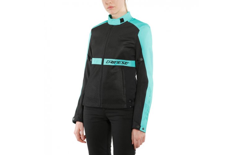 DAINESE RIBELLE AIR LADY Υφασμάτινο Μπουφάν Black / Acqua Green