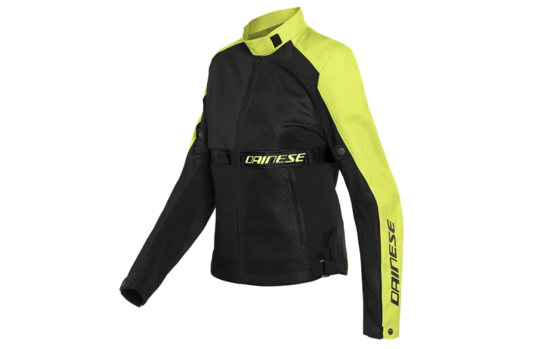 DAINESE RIBELLE AIR LADY Υφασμάτινο Μπουφάν Black / Black Fluo Yellow