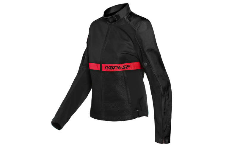 DAINESE RIBELLE AIR LADY Υφασμάτινο Μπουφάν Black / Lava Red