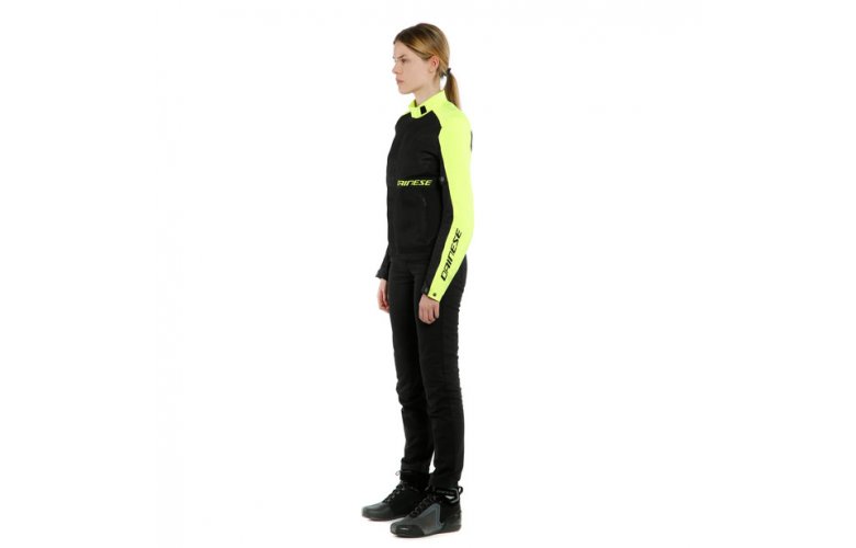 DAINESE RIBELLE AIR LADY Υφασμάτινο Μπουφάν Black / Black Fluo Yellow