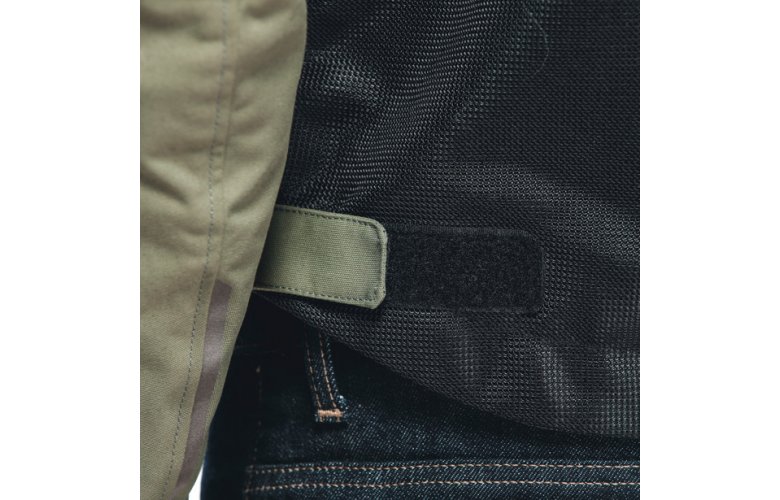 DAINESE SEVILLA AIR TEX Καλοκαιρινό Μπουφάν Μαύρο / Χακί