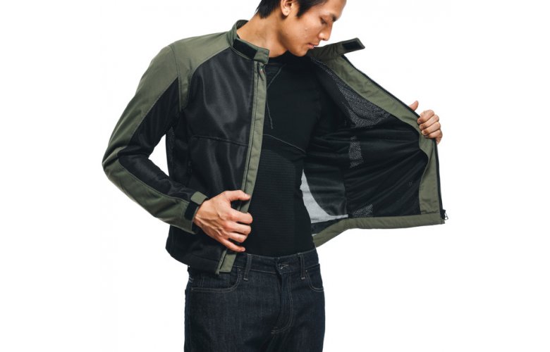 DAINESE SEVILLA AIR TEX Καλοκαιρινό Μπουφάν Μαύρο / Χακί