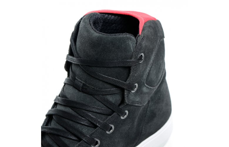 DAINESE YORK Γυναικεία Αδιάβροχα Μποτάκια LADY D-WP SHOES Dark Carbon / Red