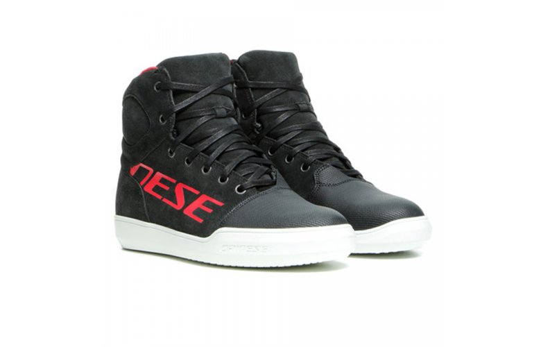 DAINESE YORK Γυναικεία Αδιάβροχα Μποτάκια LADY D-WP SHOES Dark Carbon / Red