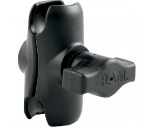 RAM MOUNT Διπλός βραχίονας Λαστιχένιας Σφαίρας 1 '' Μαύρο