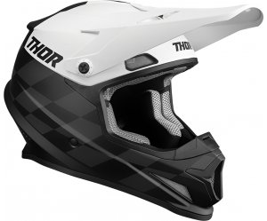 ΚΡΑΝΟΣ MX THOR SECTOR BIRDROCK BLACK/WHITE HELMET