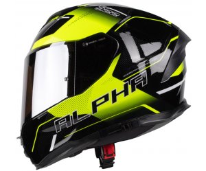 ΚΡΑΝΟΣ PILOT ALPHA SV ECE 22.06 BLACK / FLUO GLOSS + EXTRA ΑΣΗΜΙ ΖΕΛΑΤΙΝΑ