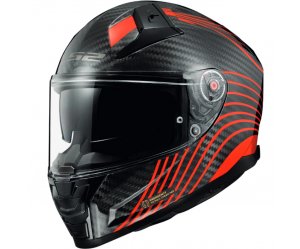 ΚΡΑΝΟΣ LS2 FF811 VECTOR II CARBON FLUX RED