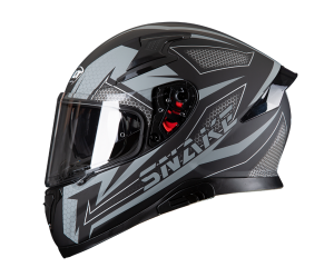 Κράνος Pilot Snake μαύρο γκρι