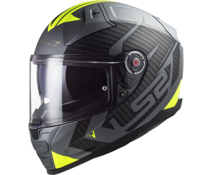 ΚΡΑΝΟΣ LS2 FF811 VECTOR II SPLITTER MATT TITANIUM H-V YELLOW