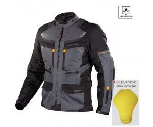 Μπουφάν Nordcode Adventure Evo dark γκρι-πορτοκαλί