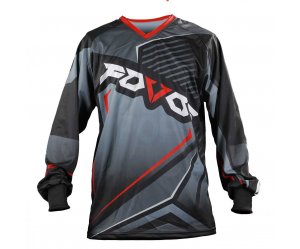 Μπλούζα MX Fovos Atlas II Black/Red