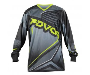 Μπλούζα MX Fovos Atlas II Black/Fluo yellow