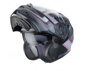 Κράνος Caberg Duke Tour Μαύρο/Ροζ/Ανθρακί/Ματ
