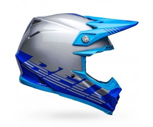 Κράνος Bell Moto-9 Mips Louver γκρι/μπλε gloss