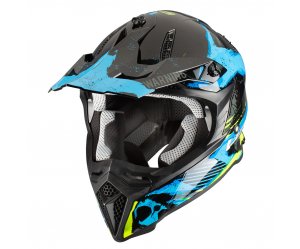 Κράνος Pilot Dirty μαύρο/μπλε gloss