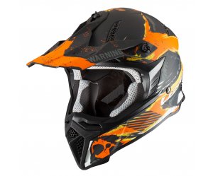 Κράνος Pilot Dirty μαύρο/πορτοκαλί ματ