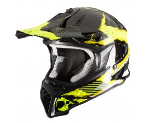 Κράνος Pilot Dirty μαύρο/κίτρινο gloss