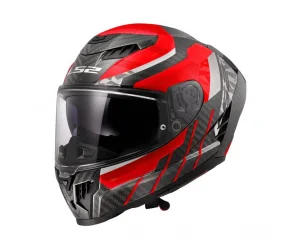 ΚΡΑΝΟΣ LS2 FF807 DRAGON TRAX GLOSS CARBON/RED