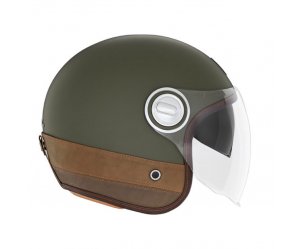 Κράνος Nox Heritage χακί/leather καφέ ECE 22.06