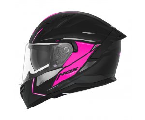 Κράνος Nox N401 ΧΕΝΟ ECE 22.06 μαύρο/ροζ ματ