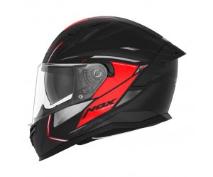 Κράνος Nox N401 ΧΕΝΟ ECE 22.06 μαύρο/κόκκινο ματ