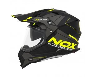 Κράνος Nox N312 Drone ECE 22.06 κίτρινο/μαύρο ματ