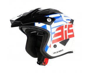 Κράνος Acerbis Jet Aria ECE 22.06 26602.034 άσπρο/μπλε/κόκκινο