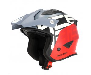 Κράνος Acerbis Jet Aria ECE 22.06 26602.295 γκρι/κόκκινο