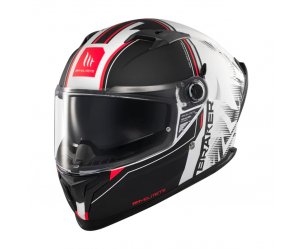 Κράνος MT Braker SV ECE 22.06 Charm A1 μαύρο/άσπρο ματ