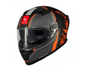 Κράνος MT Braker SV ECE 22.06 Charm B4 μαύρο/πορτοκαλί ματ