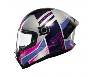 Κράνος MT Stinger 2 ECE 22.06 Tron C8 γκρι/ροζ gloss