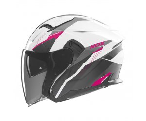 Κράνος Nox N130 Myst ECE 22.06 ροζ/άσπρο