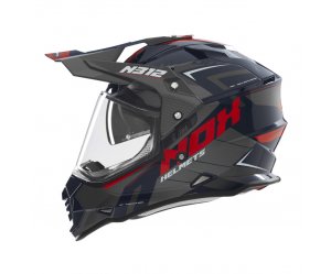 Κράνος ADV Nox N312 Vapor ECE 22.06 κόκκινο/μπλε