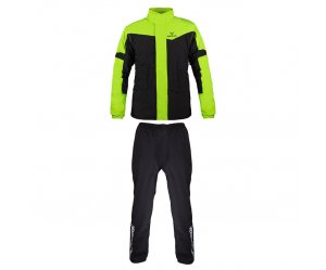 Αδιάβροχο & διαπνέον σετ 10K Nordcode Rainsuit Wave Evo μαύρο/fluo