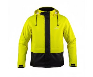 Αδιάβροχο & διαπνέον μπουφάν Nordcode Rain Jacket stretched μαύρο/fluo