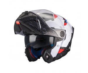 Κράνος MT Atom 2 SV Highlands A7 μαύρο/άσπρο gloss