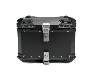 Βαλίτσα BLACK ONE H55 ΑΛΟΥΜΙΝΙΟΥ 55lt μαύρη με πιάστρα και εσωτερική επένδυση
